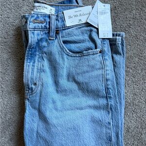 Abercrombie & Fitch Light Blue Denim Jeans 90s Relaxed